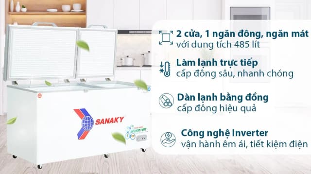 So sánh giá Tủ đông Sanaky Inverter 485 lít VH-6699W3 rẻ nhất? - Ảnh 18