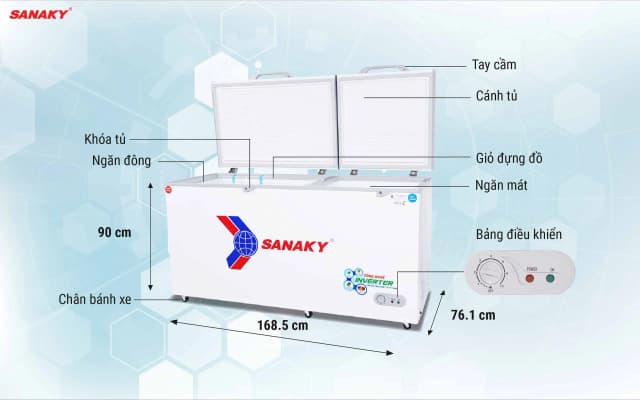 So sánh giá Tủ đông Sanaky Inverter 485 lít VH-6699W3 rẻ nhất? - Ảnh 20