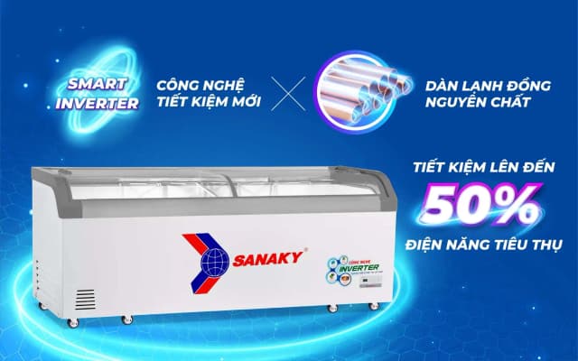 Tủ đông Sanaky Inverter 750 lít VH-1099K3A - Ảnh 2