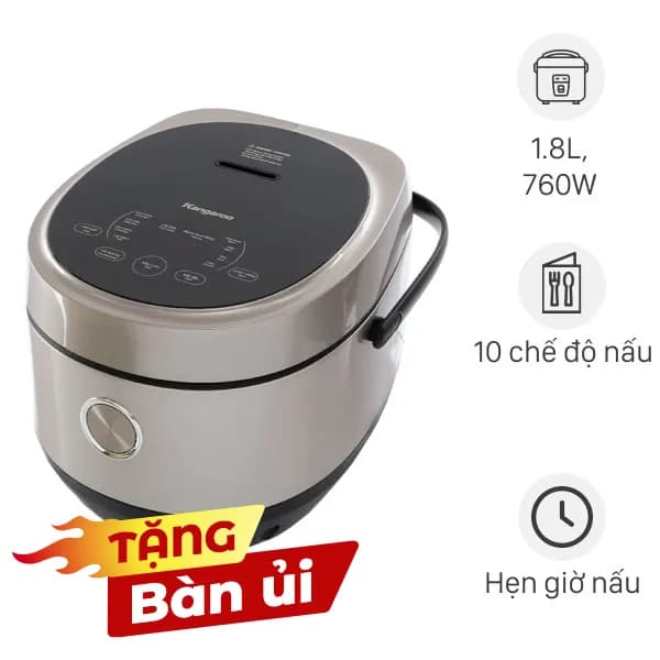 So sánh giá Nồi cơm điện tử Kangaroo 1.8 lít KG18DR12 rẻ nhất? - Ảnh 2