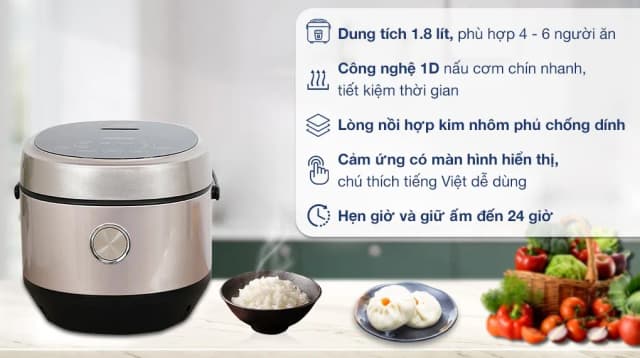 So sánh giá Nồi cơm điện tử Kangaroo 1.8 lít KG18DR12 rẻ nhất? - Ảnh 9