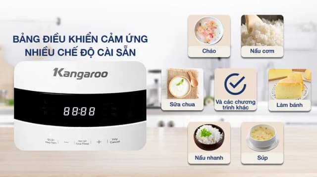 So sánh giá Nồi cơm điện tử Kangaroo 1.8 lít KG18DR9 rẻ nhất? - Ảnh 16
