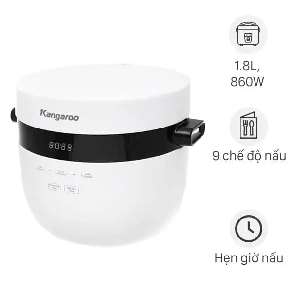 So sánh giá Nồi cơm điện tử Kangaroo 1.8 lít KG18DR9 rẻ nhất? - Ảnh 3