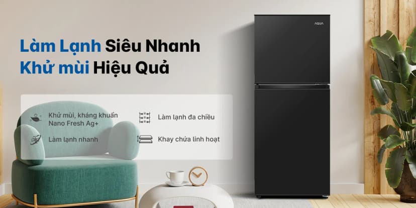 Tủ lạnh Aqua 130 lít AQR-T160FA(BS) - Giá rẻ nhất hôm nay - Ảnh 8
