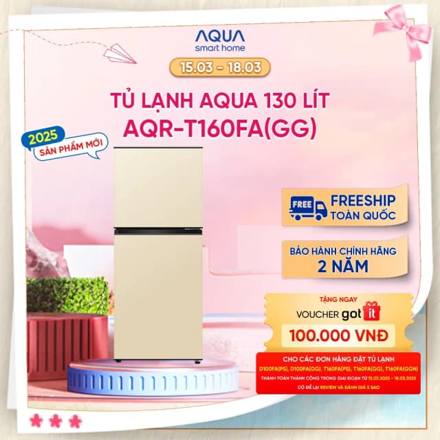 Tủ lạnh Aqua 130 lít AQR-T160FA(GG) - Ảnh 41