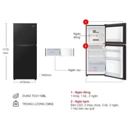 Tủ lạnh Aqua 130 lít AQR-T160FA(GGN) - Giá rẻ nhất hôm nay - Ảnh 6