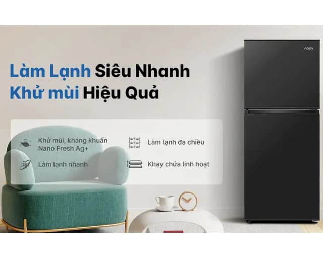 Top 1 so sánh giá Tủ lạnh Aqua 130 lít AQR-T160FA(GGN) - Tìm sản phẩm giá rẻ nhất - Ảnh 7