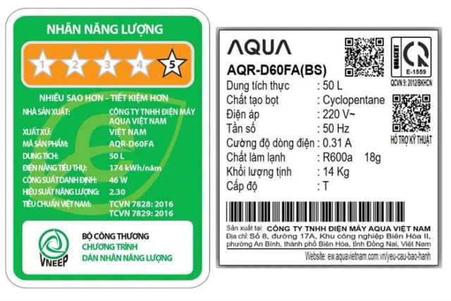 So sánh giá Tủ lạnh Aqua 50 lít AQR-D60FA(BS) rẻ nhất? - Ảnh 17