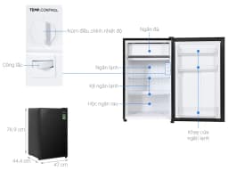 Tủ lạnh Aqua 90 lít AQR-D100FA(GG) - Giá rẻ nhất hôm nay - Ảnh 3
