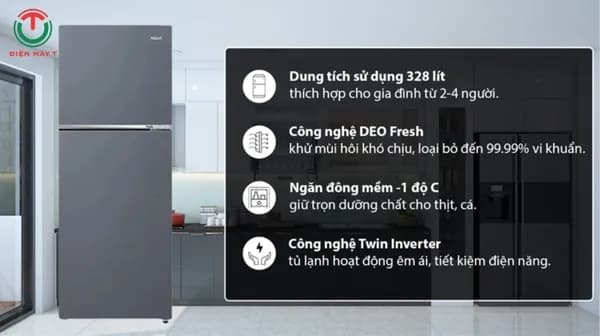 So sánh giá Tủ lạnh Aqua Inverter 328 lít AQR-T380FA(SL) rẻ nhất? - Ảnh 20