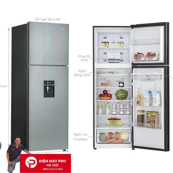 So sánh giá Tủ lạnh Aqua Inverter 347 lít AQR-T390FA(WGM) rẻ nhất? - Ảnh 20