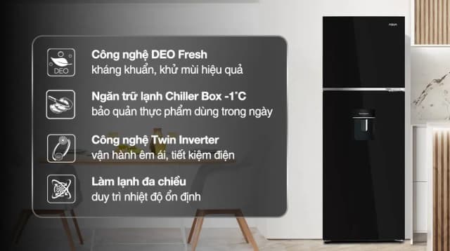 So sánh giá Tủ lạnh Aqua Inverter 358 lít AQR-T410FA(WGB) rẻ nhất? - Ảnh 11