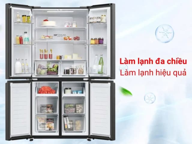So sánh giá Tủ lạnh Aqua Inverter 469 lít Multi Door AQR-M532XA(CBC) rẻ nhất? - Ảnh 12