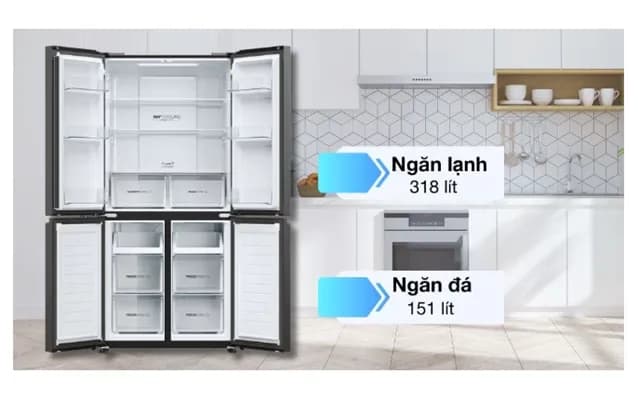 So sánh giá Tủ lạnh Aqua Inverter 469 lít Multi Door AQR-M532XA(CBC) rẻ nhất? - Ảnh 20