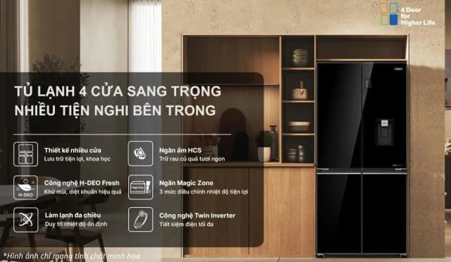 Top 1 so sánh giá Tủ lạnh AQUA Inverter 502 lít Multi Door AQR-M570XA(FS) - Tìm sản phẩm giá rẻ nhất - Ảnh 10