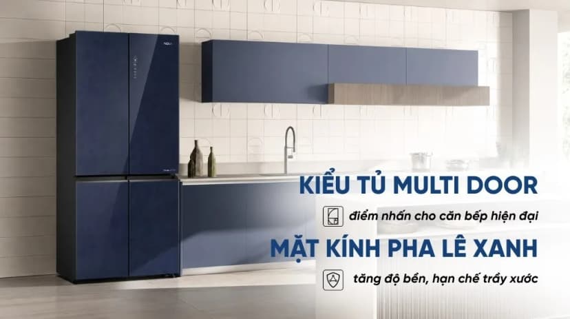 Tủ lạnh Aqua Inverter 522 lít Multi Door AQR-MA600XA(KGL)U1 - Giá rẻ nhất hôm nay - Ảnh 2