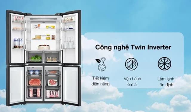 So sánh giá Tủ lạnh Aqua Inverter 660 lít Multi Door AQR-M727XA(GB)U1 rẻ nhất? - Ảnh 13