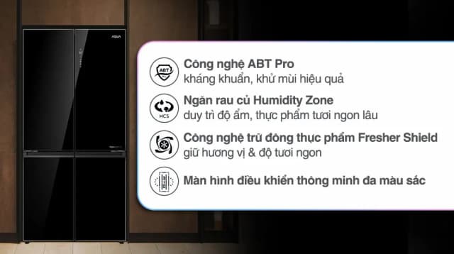 So sánh giá Tủ lạnh Aqua Inverter 660 lít Multi Door AQR-M727XA(GB)U1 rẻ nhất? - Ảnh 8