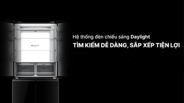 So sánh giá Tủ lạnh Aqua Inverter 660 lít Multi Door AQR-M727XA(GB)U1 rẻ nhất? - Ảnh 9