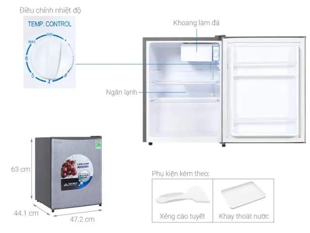 So sánh giá Tủ lạnh Funiki 74 lít FR-71CD rẻ nhất? - Ảnh 6