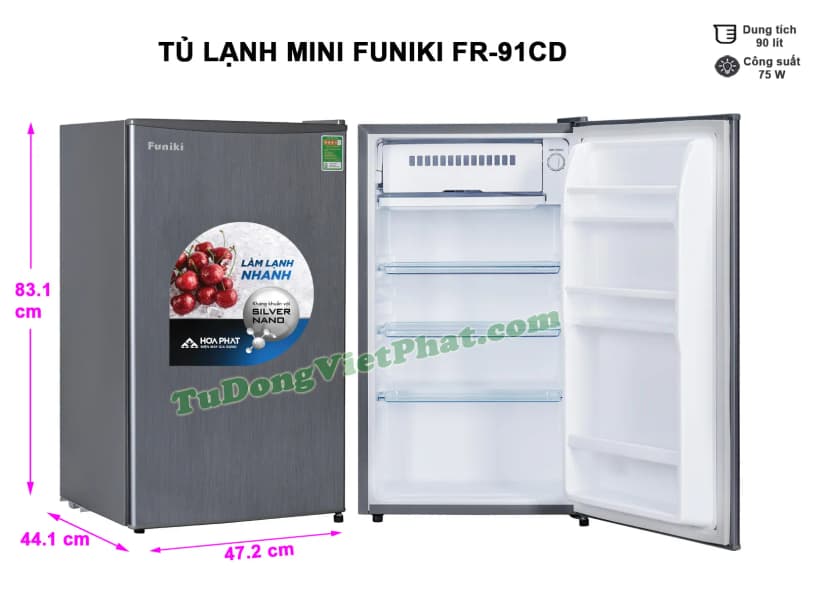 Tủ lạnh Funiki 90 lít FR-91CD - Giá rẻ nhất hôm nay - Ảnh 11
