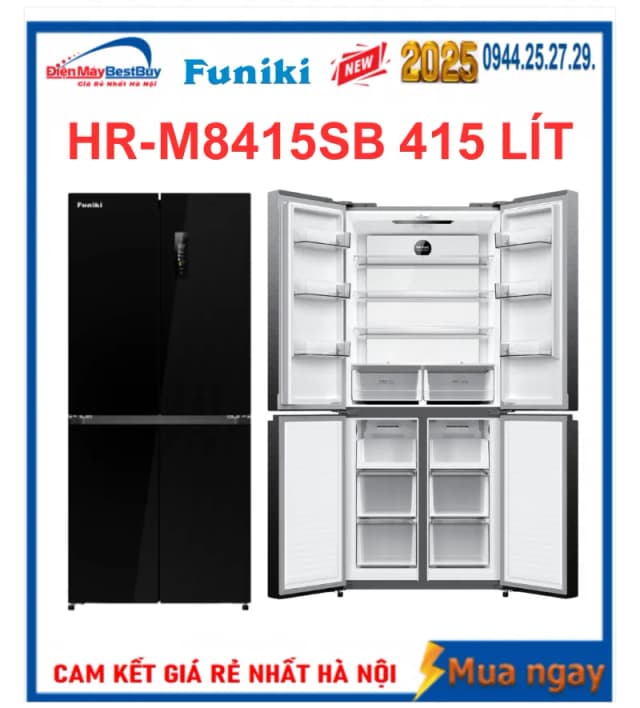 Top 1 so sánh giá Tủ lạnh Funiki Inverter 415 lít Multi Door HR M8415SB - Tìm sản phẩm giá rẻ nhất - Ảnh 7
