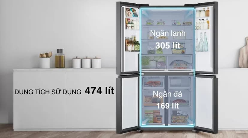 Tủ lạnh Funiki Inverter 415 lít Multi Door HR M8415SS - Giá rẻ nhất hôm nay - Ảnh 13
