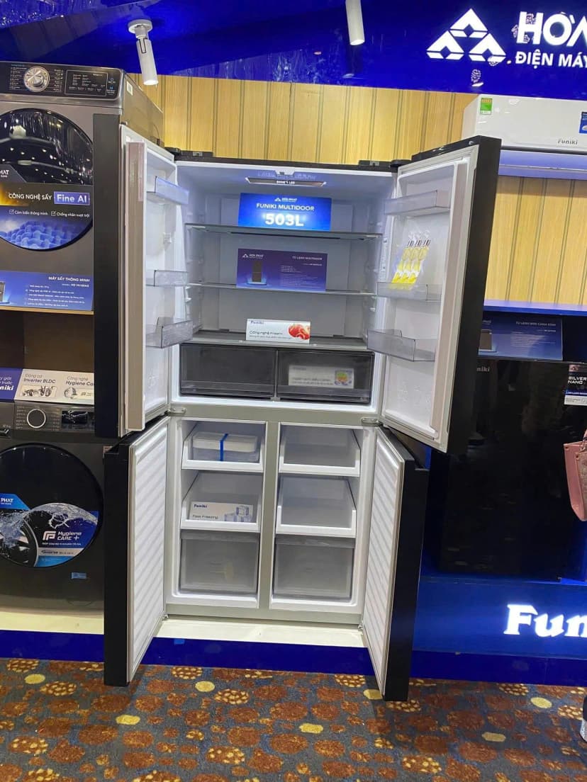 Tủ lạnh Funiki Inverter 415 lít Multi Door HR M8415SS - Giá rẻ nhất hôm nay - Ảnh 4