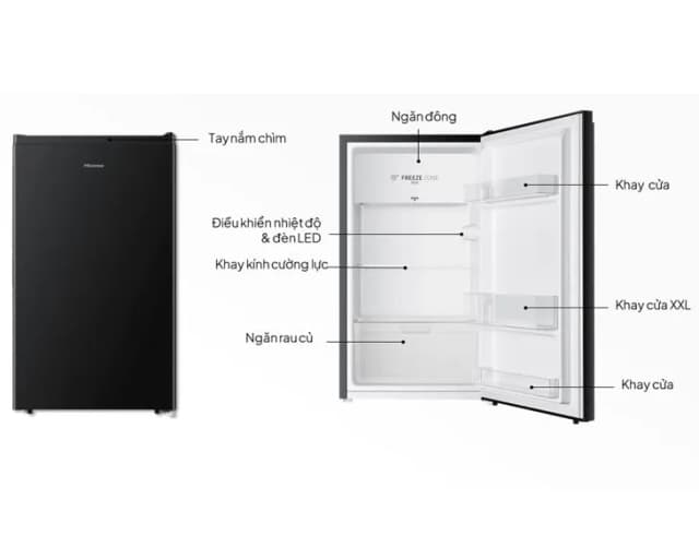So sánh giá Tủ lạnh Hisense 82 lít RR106D4ESN rẻ nhất? - Ảnh 15