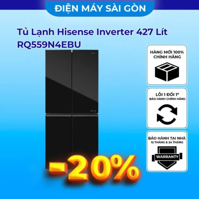 Top 1 so sánh giá Tủ lạnh Hisense Inverter 427 lít Multi Door RQ559N4EBU - Tìm sản phẩm giá rẻ nhất - Ảnh 5