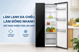 Tủ lạnh Hisense Inverter 544 lít Side By Side RS708N4EBU - Giá rẻ nhất hôm nay - Ảnh 3