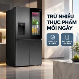 Tủ lạnh Hisense Inverter 615 lít Multi Door RQ600P7AB - Giá rẻ nhất hôm nay - Ảnh 2