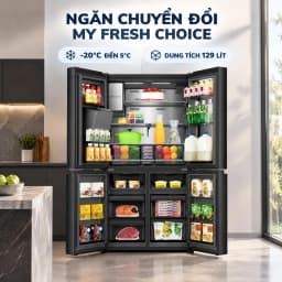 Tủ lạnh Hisense Inverter 615 lít Multi Door RQ600P7AB - Giá rẻ nhất hôm nay - Ảnh 3