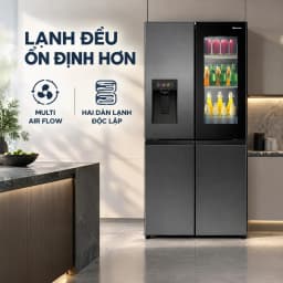 Tủ lạnh Hisense Inverter 615 lít Multi Door RQ600P7AB - Giá rẻ nhất hôm nay - Ảnh 4