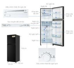 Tủ lạnh Hitachi Inverter 240 lít HRTN5255MFUVN - Giá rẻ nhất hôm nay - Ảnh 2