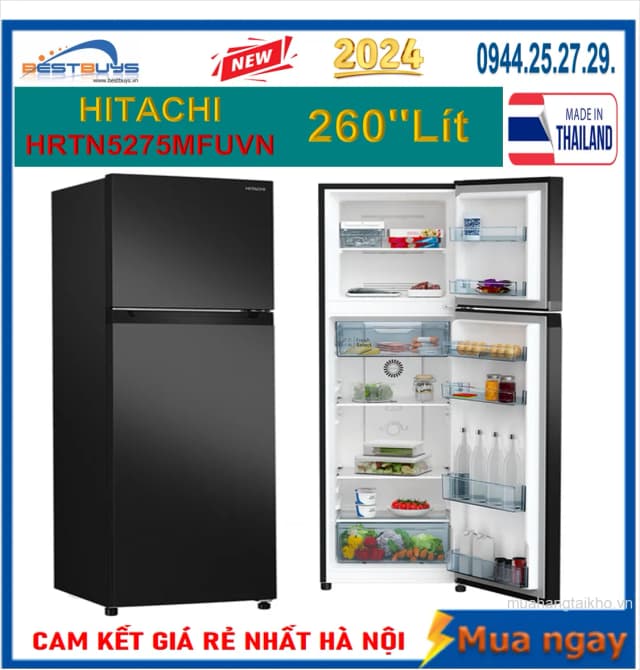 So sánh giá Tủ lạnh Hitachi Inverter 260 lít HRTN5275MFUVN rẻ nhất? - Ảnh 18