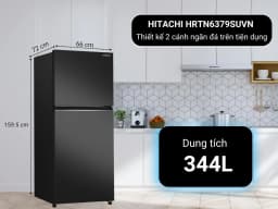 Tủ lạnh Hitachi Inverter 344 lít HRTN6379SUVN - Giá rẻ nhất hôm nay - Ảnh 3