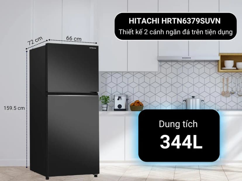 Tủ lạnh Hitachi Inverter 344 lít HRTN6379SUVN - Giá rẻ nhất hôm nay - Ảnh 3