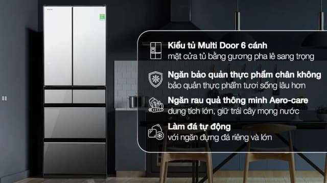 So sánh giá Tủ lạnh Hitachi Inverter 540 lít Multi Door R-HW540RV(X) rẻ nhất? - Ảnh 7
