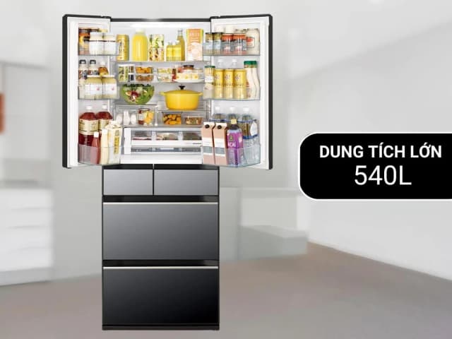 So sánh giá Tủ lạnh Hitachi Inverter 540 lít Multi Door R-HW540RV(X) rẻ nhất? - Ảnh 10