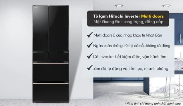 So sánh giá Tủ lạnh Hitachi Inverter 617 lít Multi Door R-HW620RV XK rẻ nhất? - Ảnh 12