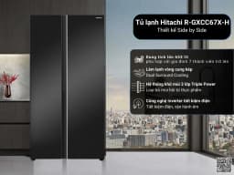 Tủ lạnh Hitachi Inverter 653 lít Side By Side HRSN9713ESAUVN - Giá rẻ nhất hôm nay - Ảnh 3