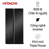Tủ lạnh Hitachi Inverter 656 lít Side By Side HRSN9713ESUVN - Giá rẻ nhất hôm nay - Ảnh 7