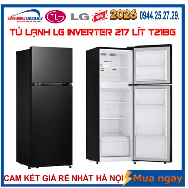 So sánh giá Tủ lạnh LG Inverter 217 lít T21BG rẻ nhất? - Ảnh 2