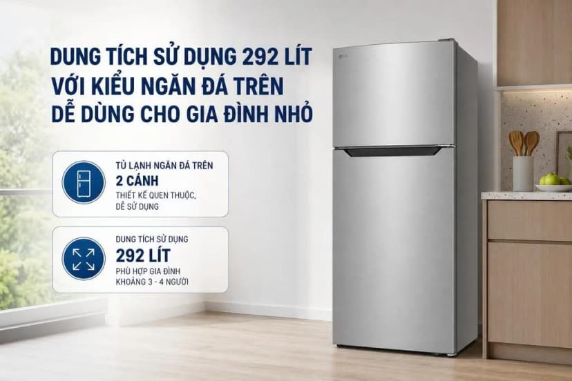 Tủ lạnh LG Inverter 292 lít T30SV - Giá rẻ nhất hôm nay - Ảnh 2