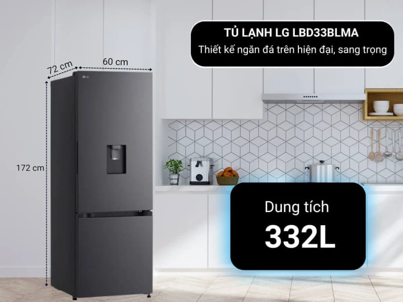 Tủ lạnh LG Inverter 332 lít LBD33BLMA - Giá rẻ nhất hôm nay - Ảnh 19