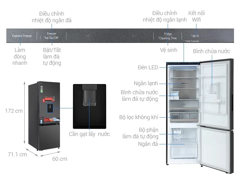 Tủ lạnh LG Inverter 332 lít LBD33BLMA - Giá rẻ nhất hôm nay - Ảnh 10
