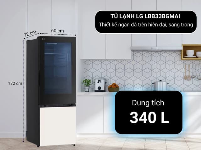So sánh giá Tủ lạnh LG Inverter 340 lít InstaView LBB33BGMAI rẻ nhất? - Ảnh 5