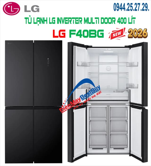 So sánh giá Tủ lạnh LG Inverter 400 lít Multi Door F40BG rẻ nhất? - Ảnh 3