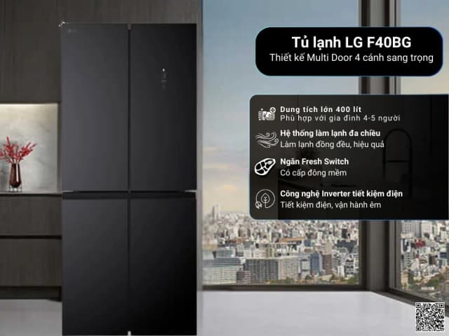 So sánh giá Tủ lạnh LG Inverter 400 lít Multi Door F40BG rẻ nhất? - Ảnh 10